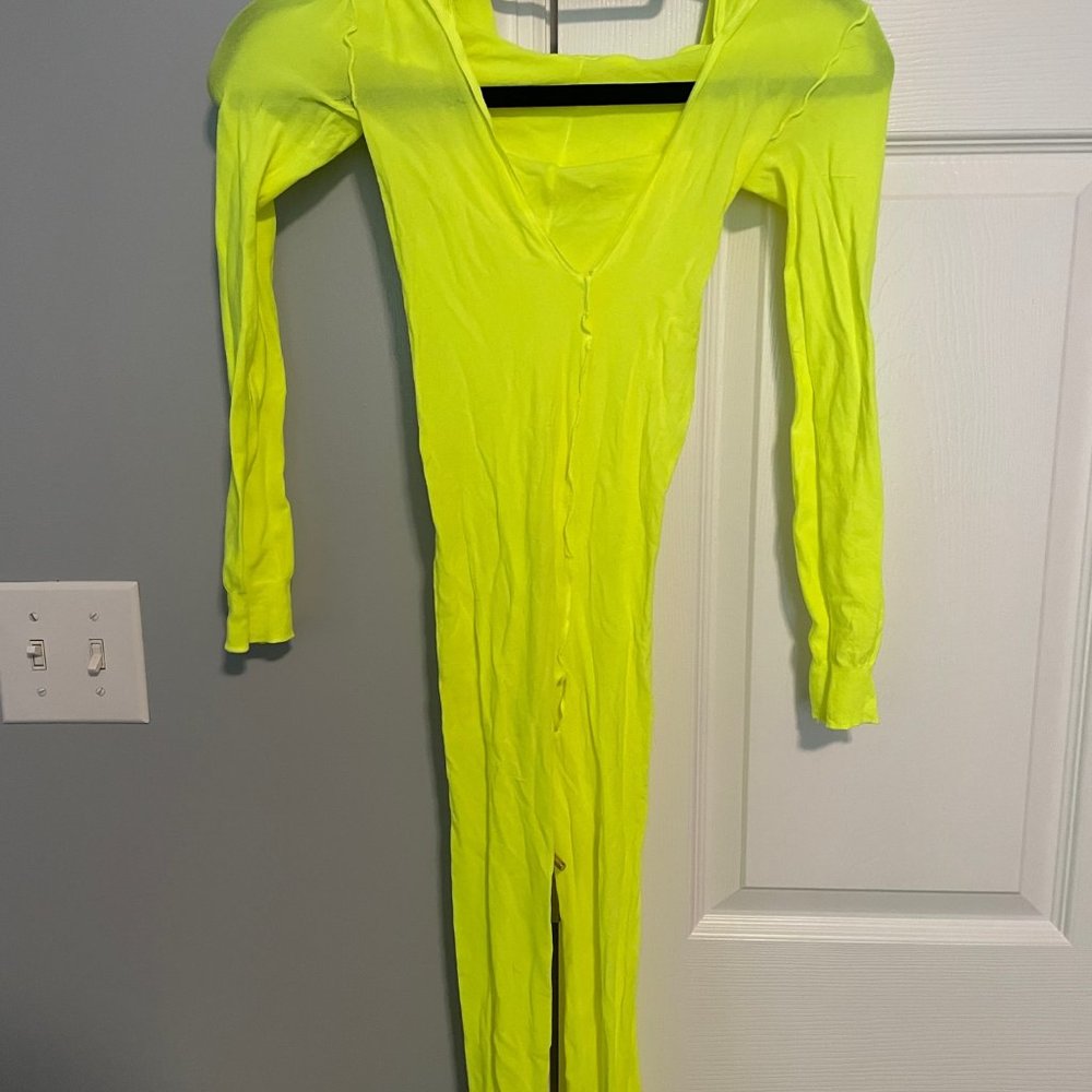 Full body neon green Bodysuit